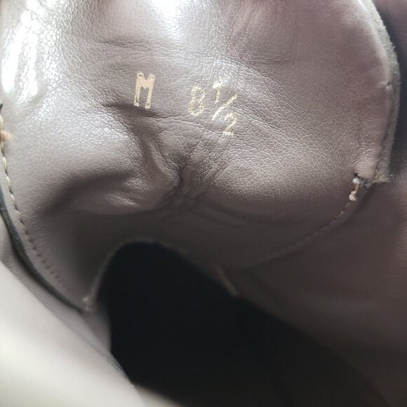 Sesto Meucci Foss Ankle Boot Womens 8.5 Beige Suede Back Zip Made in Italy - Picture 11 of 11